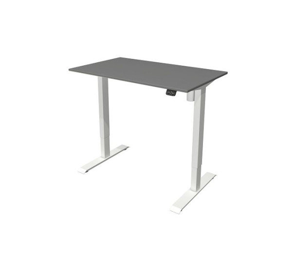 Kerkmann Beistelltisch B 1000 x T 600 mm, elektrisch höhenverstellbar von 740-1230 mm, Grafit, 10388812