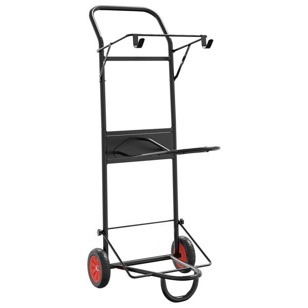 vidaXL Sattelwagen Klappbar Schwarz Stahl, Top-Qualität, 172503