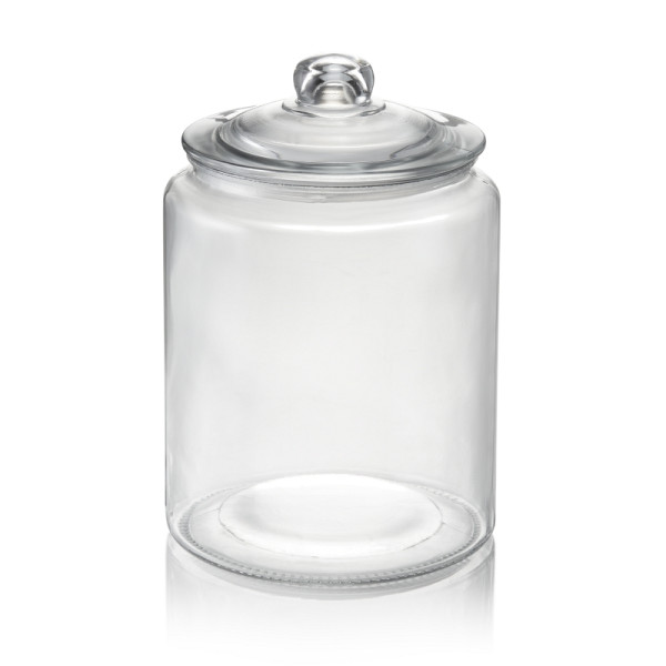 WAS Vorratsglas, 6 L, Ø 20 cm, Höhe 29 cm, Glas, Polyethylen, 1784006