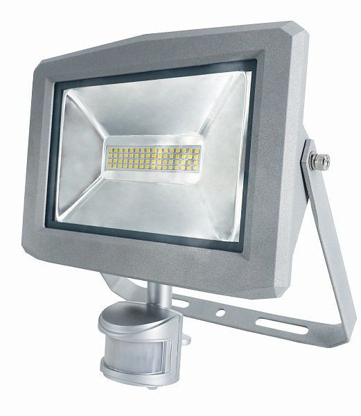 as-Schwabe "Slimline“ LED-Strahler 20W LED mit Bewegungsmelder mit original SAMSUNG-CHIP-LED, Alu-Druckguss-Gehäuse, 46407