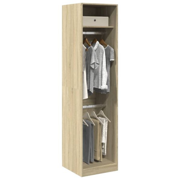 vidaXL Kleiderschrank Sonoma-Eiche 50x50x200 cm Holzwerkstoff, 3307785