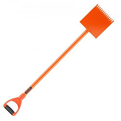 VEVOR Schindelschaufel, 1 Stk., Schindelentferner mit D-Griff, 45#-Stahl, Schieferabzieher, für Dachpappe & Nägel, Orange, WPQCQ1PCS45H5Q2T8001V0