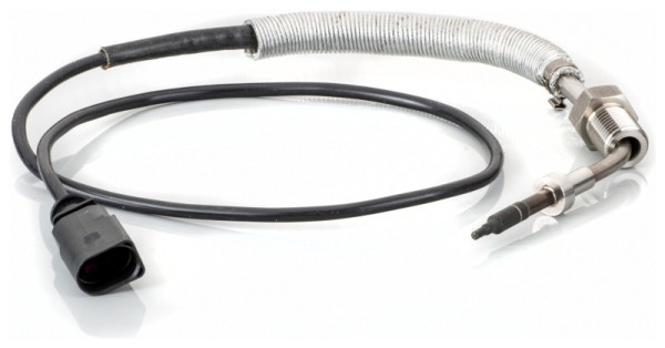 HELLA Sensor, Abgastemperatur, 2-polig, geschraubt, Kabel: 690mm, 6PT 014 495-081