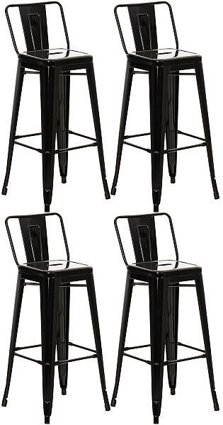 CLP Barhocker Mason, schwarz, VE: 4 Stück, 312918, 4251756403881