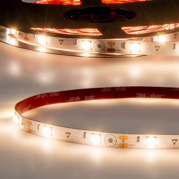 ISOLED LED HEQ830 Flexband Linse 160°, 24V DC, 17W, IP20, 3000K, 5m Rolle, 28 LED/m, 114658