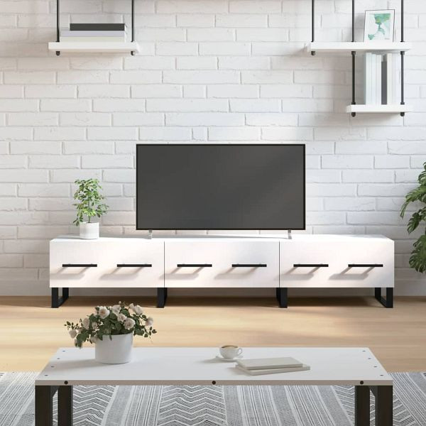 vidaXL TV-Schrank Weiß 150x36x30 cm Holzwerkstoff, 829172
