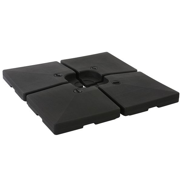 Mendler Sonnenschirmständer HWC-F79, Ampelschirmständer Marktschirmständer für Bodenkreuz, befüllbar 124kg, 70478