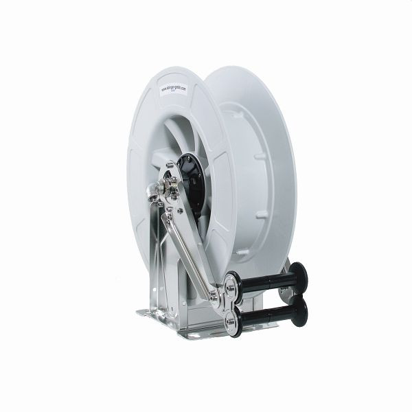 Ebinger Schlauchaufroller OSK 400, Hochdruck 100, Rahmen und Achse in Edelstahl, Trommel ABS, ohne Schlauch, 3.404.200