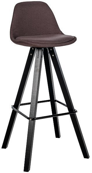 CLP Barhocker Corbin Stoff Square schwarz, braun, 323330
