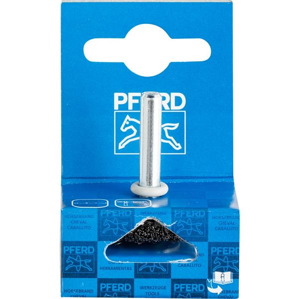 Pferd Rundbürste mit Schaft, ungezopft POS RBU 3006/6 ST 0,20, VE: 10 Stück, 43701005