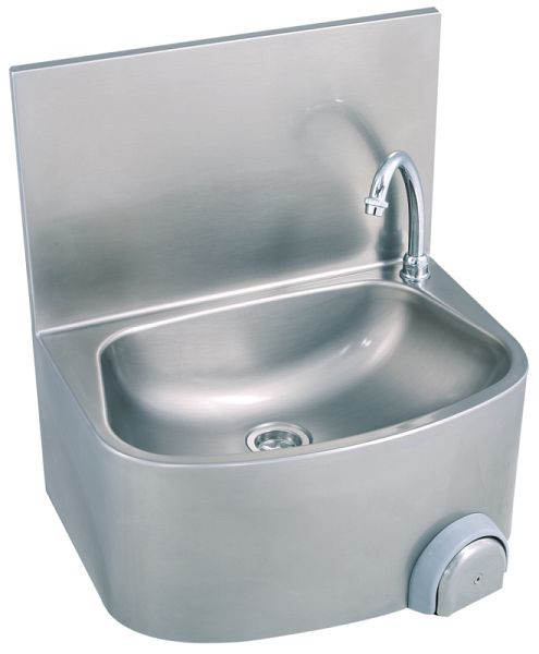 KBS Handwaschbecken halbrunde Form, ovales Becken, Wandmontage, zeitgesteuert, 21010003