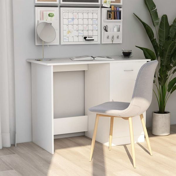 vidaXL Schreibtisch Weiß 100×50×76 cm Holzwerkstoff, 801080