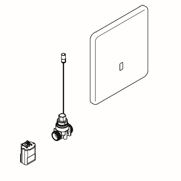 KWC Urinalspülarmatur, F5, elektronisch, DN15, UP, zur Umrüstung AQUAMAT+TRONIC, Batterie, 2030063777
