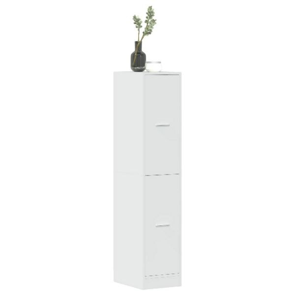 vidaXL Apothekerschrank Hochglanz-Weiß 30x41x144,5 cm Holzwerkstoff, 855529