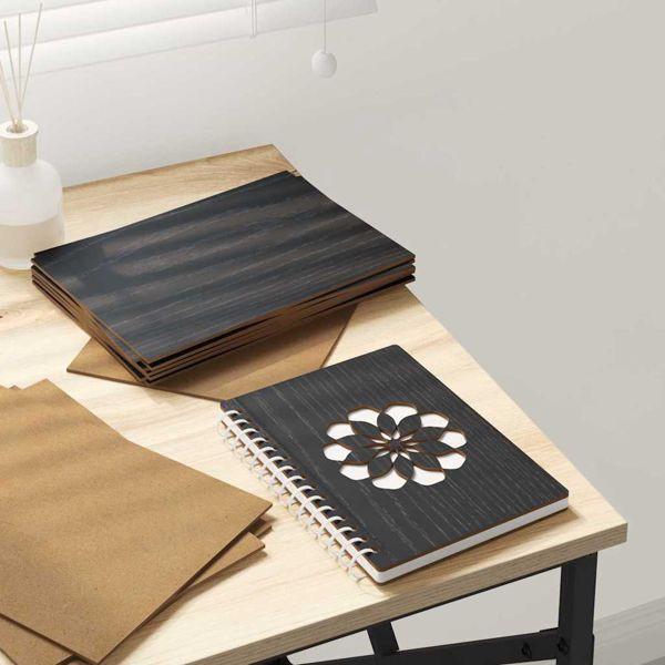 vidaXL Dekoplatten 150 pcs Schwarz Eichen-Optik 15 x 21 x 0.3 cm, 885540