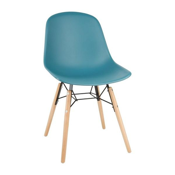 Bolero Arlo Beistellstühle Blaugrün (2er Pack), Sitzhöhe: 450 mm, FB819