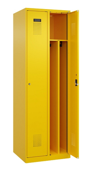 C+P Spind Evolo PLUS, 2 Abteile, 1850x600x500mm, 1023/1023, Verschluss Zylinderschloss, 049000-20F S10049