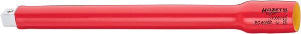 Hazet Verlängerung, schutzisoliert, Vierkant hohl 12,5 mm, Vierkant massiv 12,5 mm, Mit Kugelsicherung, Abmessungen / Länge: 264 mm, 918KV-10