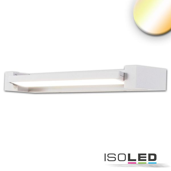 ISOLED LED Wandlampe schwenkbar, 700mm, 20W, weiß, ColorSwitch 2700/3000/4000K, 115656