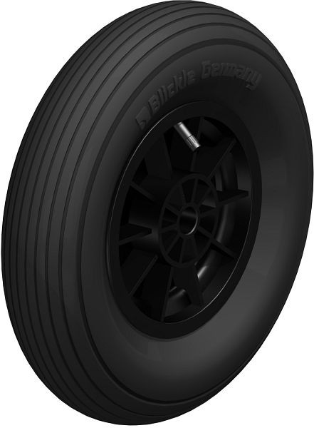 Blickle PK 400/25-75G Rad, Luftreifen, Schwarz, 40709