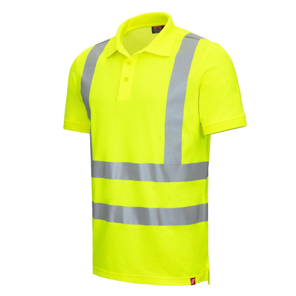 NITRAS MOTION TEX VIZ, Warnschutz-Poloshirt, Kurzarm, Größe: 2XL, Farbe: neongelb, VE: 20 Stück, 7013-4000-2XL