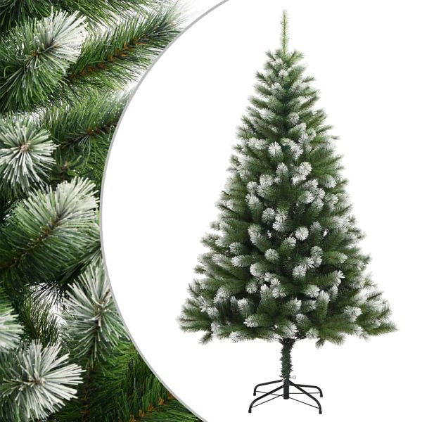 vidaXL Künstlicher Weihnachtsbaum Klappbar Beschneit 150 cm, 356742