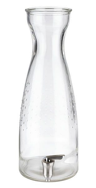 APS Glas inklusive Zapfhahn, Ø 15,5 cm, Höhe: 42 cm, Behälter aus Glas, 4,5 Liter, 10422
