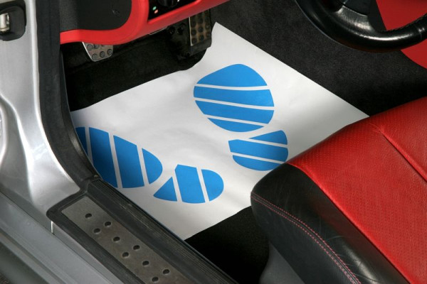 Eichner Einweg-Autoteppichschoner, Material: Krepp-Papier, 9219-00654