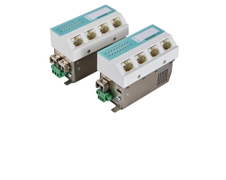 MICROSENS Gigabit Medical-Switch 4+1xTP 1xSFP 48V/PoE, MS445209PM-48G6+