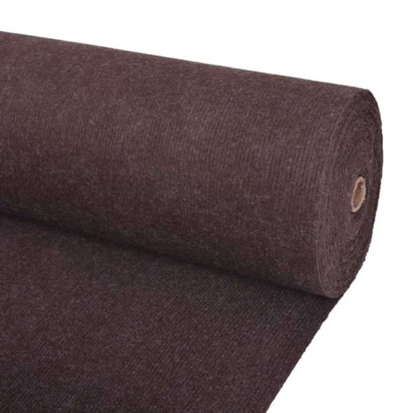 vidaXL Teppich Braun 1,2 x 20 m Polyester, 331342, 8720286380192