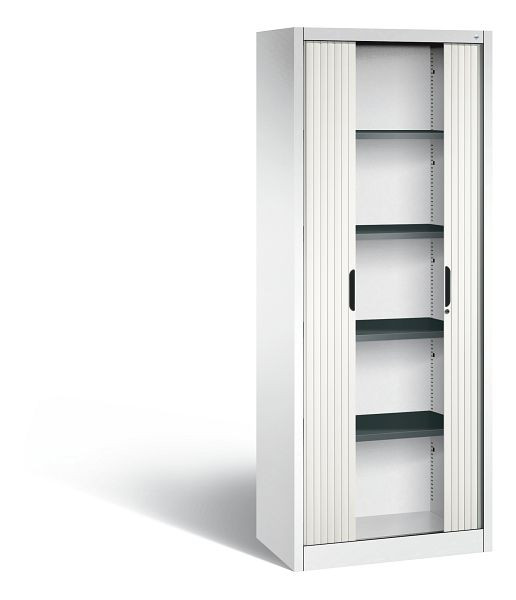 C+P Rollladenschrank Omnispace, H1980xB800xT420mm, Farbe: Verkehrsweiß, Griffmulde, 5 OH, 3201-00 S10299