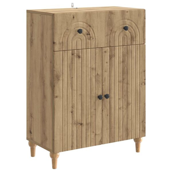 vidaXL Sideboard Artisan-Eiche 66 x 34,5 x 90 cm Holzwerkstoff, 894184
