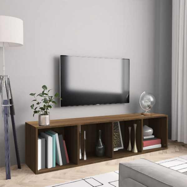 vidaXL Bücherschrank/TV-Schrank Eichen-Optik 143x30x36cm Holzwerkstoff, 815272