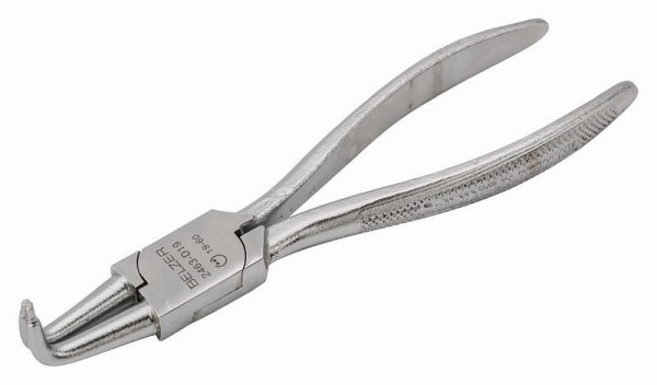 Belzer Zange für Innensicherungsringe, 90° abgewinkelt, 210 mm, 2463 D40