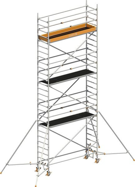 Layher Gerüst Uni Standard P2 mit Uni Telegeländer und Gerüststützen, Max. Plattformhöhe: 6,20 m, 1411126