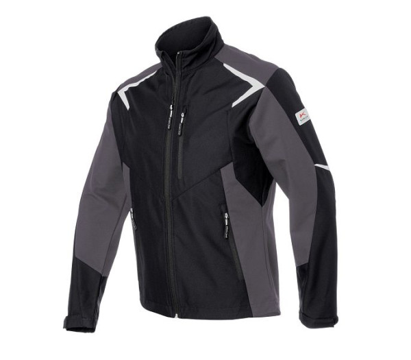 Kübler BODYFORCE Softshell Jacke, Farbe: schwarz/anthrazit, Größe: 4XL, 1425 5375-9997-4XL