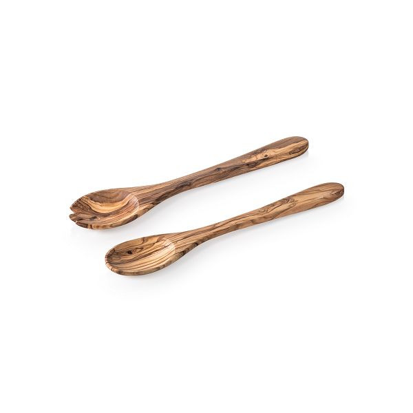 WAS Salatbesteck Set PURE OLIVE, 30 cm, 2-teilig, Olivenholz, 1854030