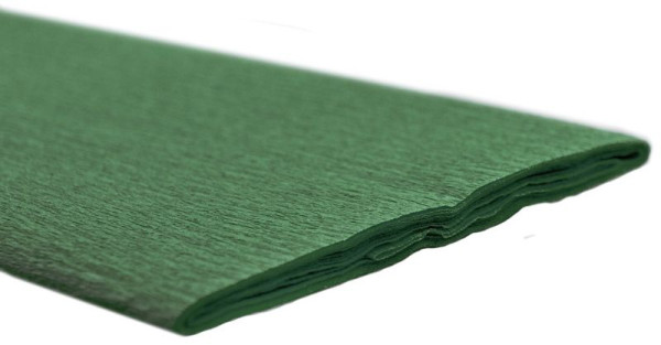 Werola Feinkrepppapier - 50 x 250 cm, moosgrün, VE: 2,5 m, 12061141