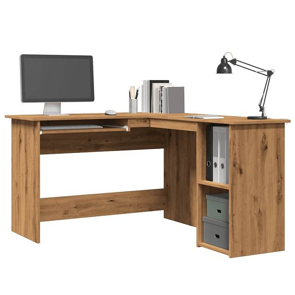 vidaXL Eckschreibtisch Artisan-Eiche 120x140x75 cm Holzwerkstoff, 855901