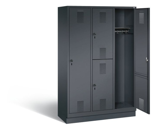 C+P Kombi-Spind Evolo, H1800xB1200xT500mm, Farbe: Schwarzgrau, 48620-32 S10033