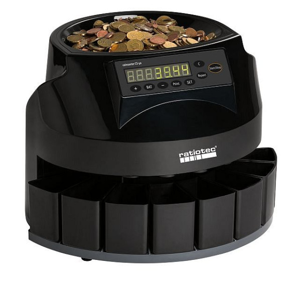 Ratiotec Münzzähler CS50, schwarz, 946954, 4260114690139