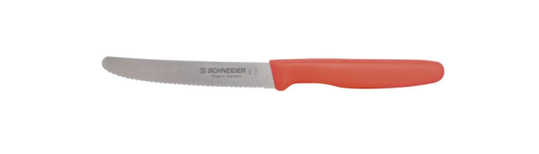 Schneider Universalmesser Welle, 11 cm Griff rot, 260819