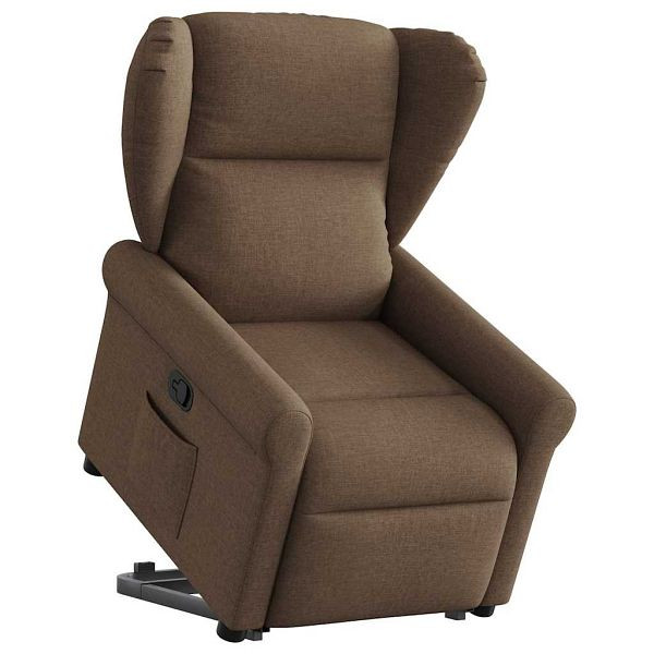 vidaXL Relaxsessel mit Aufstehhilfe Braun Stoff, 3303378
