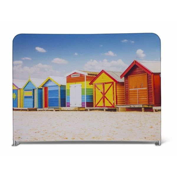 Showdown Displays Zipper-Wall Straight Druck doppelseitig ECO 400x150cm, ZWS400-150GDS-ECO