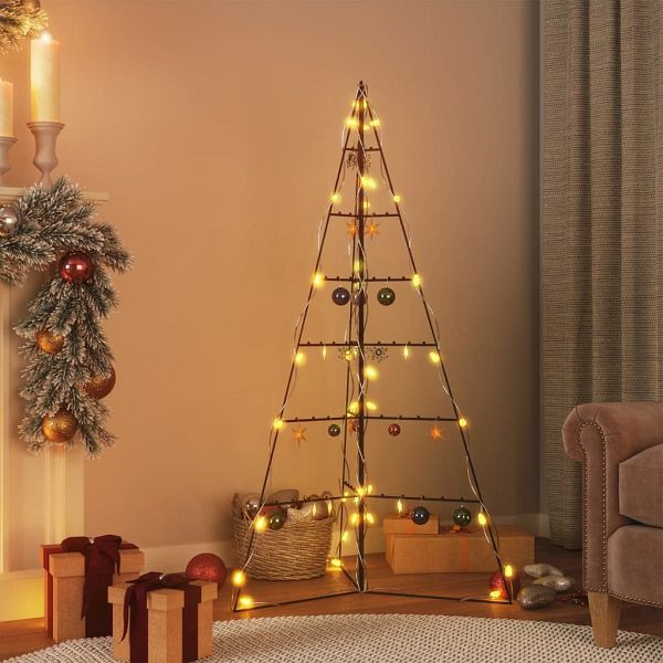 vidaXL Metall-Weihnachtsbaum für Dekorationen Schwarz 140 cm, 359601