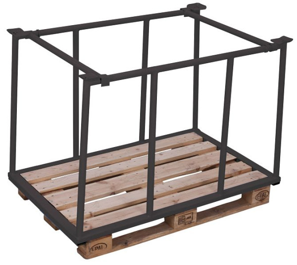 VARIOfit Palettenaufsatz Typ 75, Innenmaße: 1.200 x 735 mm, RAL 7016 anthrazitgrau, Nutzhöhe: 755 mm, pa-080.016/AG