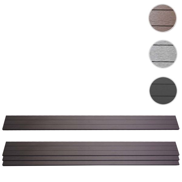 Mendler 4er Set Latten für WPCSichtschutz Sarthe Bretter Windschutz ca