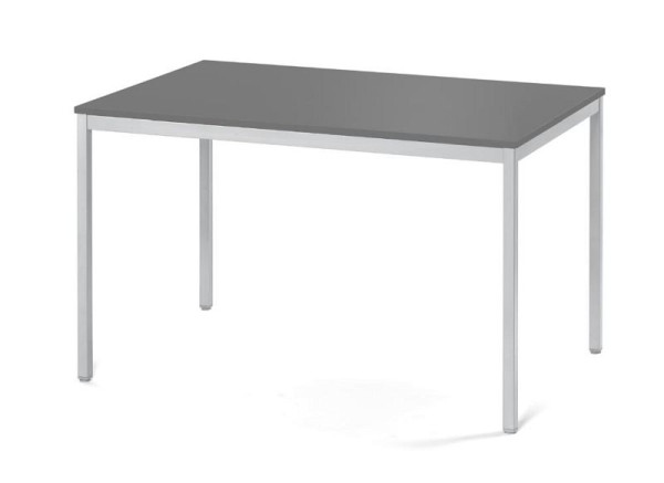 Deskin Konferenztisch PROFI MODUL, Platte Anthrazit, Gestell Alusilber RAL 9006, B 1200 x T 800 x H 728 mm, 359378