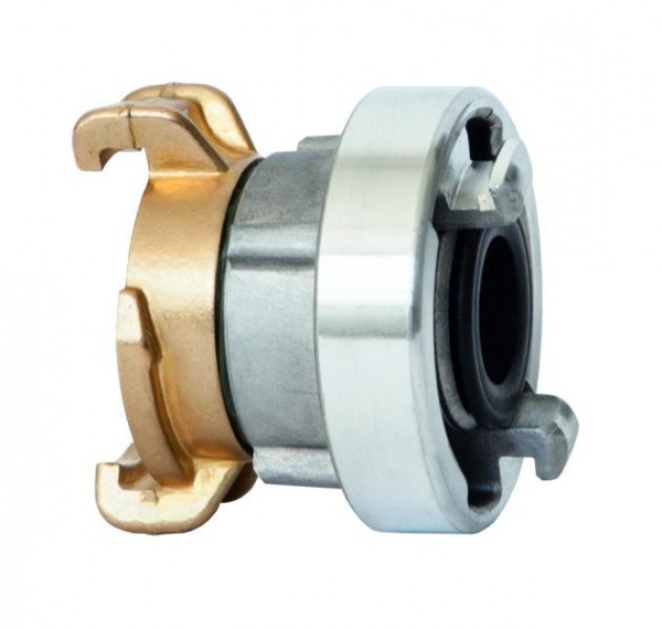 GEKA plus-STORZ D-Übergangsstück , AG G 1" MS Cr - IG G 1" LM, 10.3116