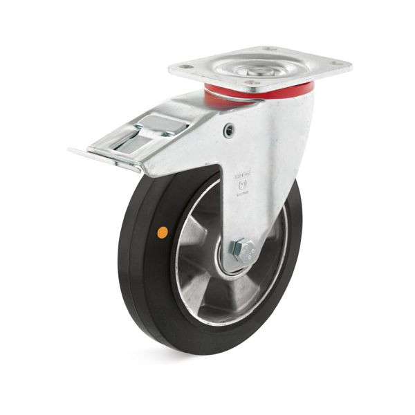 Torwegge Lenkrolle mit Feststeller, L-IM-EGA-125-K-3, 0033760